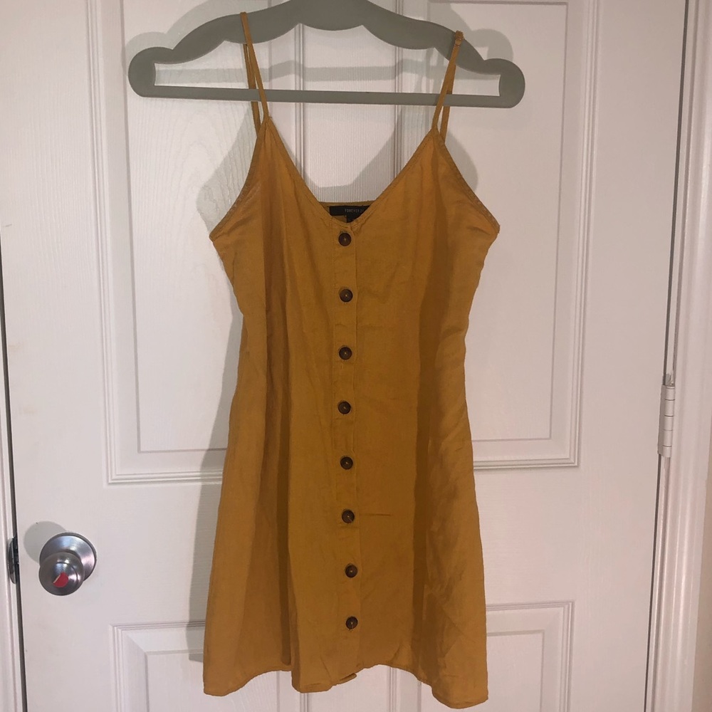 Spaghetti Strap Marigold Dress